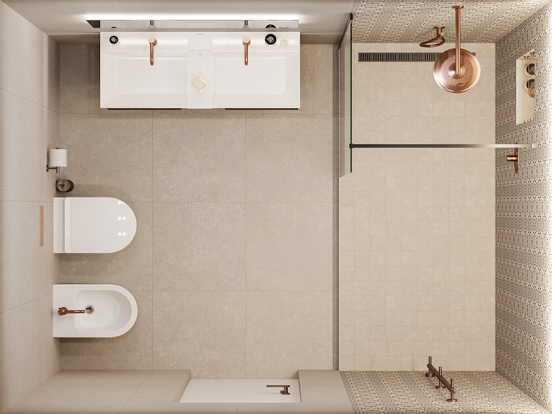 Ванная комната с душевой зоной Касабланка Ванная комната с душевой зоной Касабланка