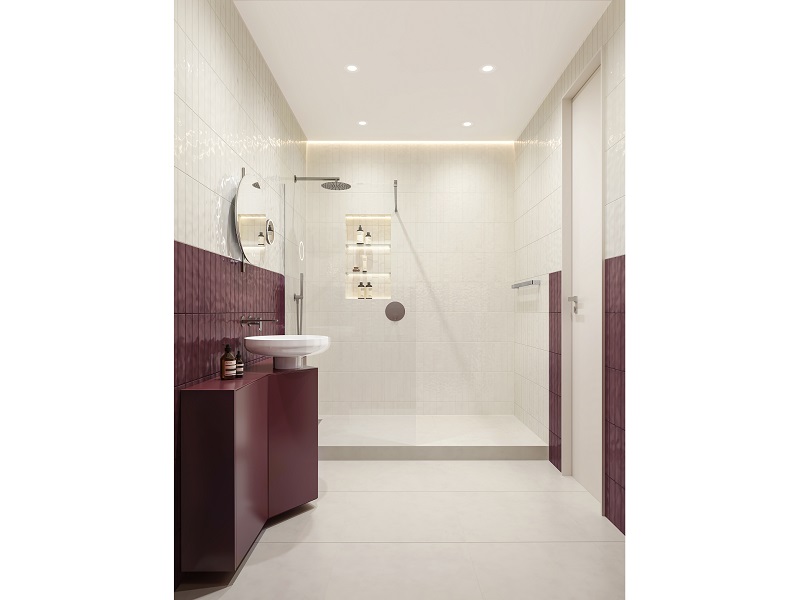 Ванная комната с душевой Мажорель / Про Чементо Ванная комната с душевой Мажорель / Про Чементо