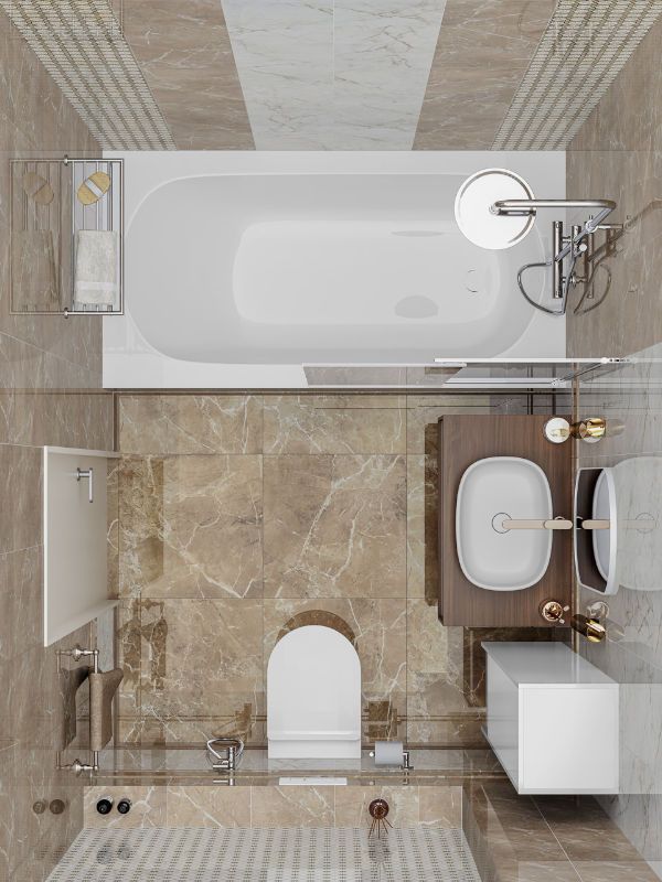 Совмещенный санузел Серенада бежевый