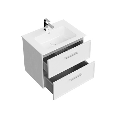 Тумба Piano Classic/Пиано Классик подвесная 65 см, 2 ящика, ясень белый матовый Тумба Piano Classic/Пиано Классик подвесная 65 см, 2 ящика, ясень белый матовый