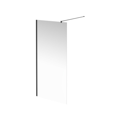 Душевая перегородка Vetro/Ветро, 90х195, матовый черный Душевая перегородка Vetro/Ветро, 90х195, матовый черный