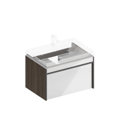 Тумба Modula/Модула подвесная 70 с ящиком 1+1, арабика