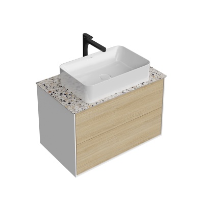 Тумба Plaza Modern/Плаза Модерн подвесная 80, нажимное открывание, 2 ящика, дуб виченца Тумба Plaza Modern/Плаза Модерн подвесная 80, нажимное открывание, 2 ящика, дуб виченца