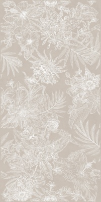 Декор Таделакт серый светлый матовый обрезной 60x119,5x0,9