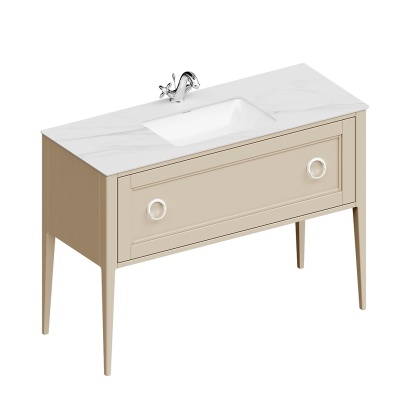 Тумба Plaza Classic/Плаза Классик напольная 1 ящик 120, капучино матовый Тумба Plaza Classic/Плаза Классик напольная 1 ящик 120, капучино матовый