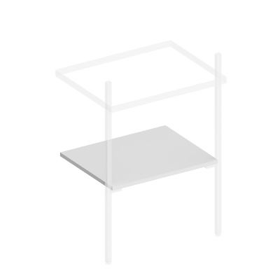 Полка Pro/Про 55 см, белая матовая Полка Pro/Про 55 см, белая матовая