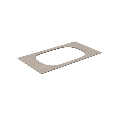 Столешница Magica/Маджика Риккарди 90 см, бежевая матовая (без отв. под смеситель)