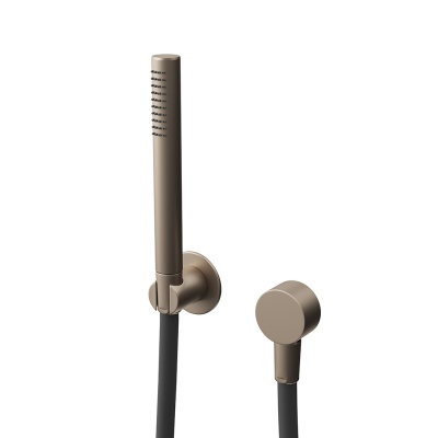 Ручной душ Ole/Оле с держателем для лейки и шлангом, без вывода для подачи воды, золотой атласный Ручной душ Ole/Оле с держателем для лейки и шлангом, без вывода для подачи воды, золотой атласный