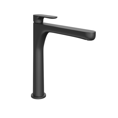 Смеситель для раковины Ole/Оле однорычажный высокий без донного клапана, матовый черный Смеситель для раковины Ole/Оле однорычажный высокий без донного клапана, матовый черный