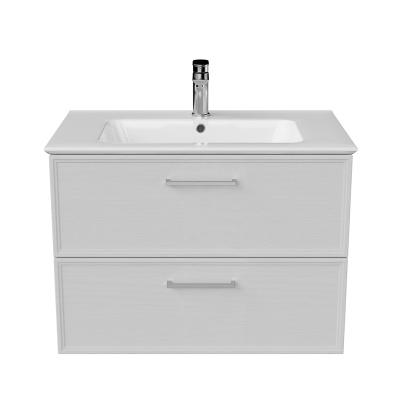 Тумба Piano Classic/Пиано Классик подвесная 75 см, 2 ящика, ясень белый матовый Тумба Piano Classic/Пиано Классик подвесная 75 см, 2 ящика, ясень белый матовый