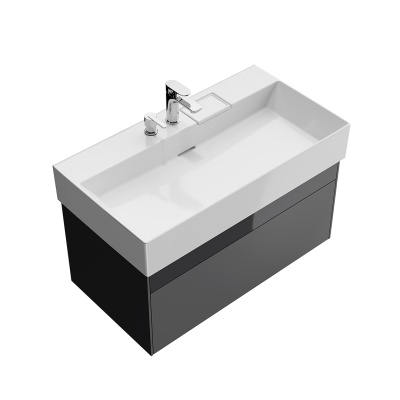 Тумба Logica/Лоджика подвесная 2 ящика 90 см, стальной серый Тумба Logica/Лоджика подвесная 2 ящика 90 см, стальной серый