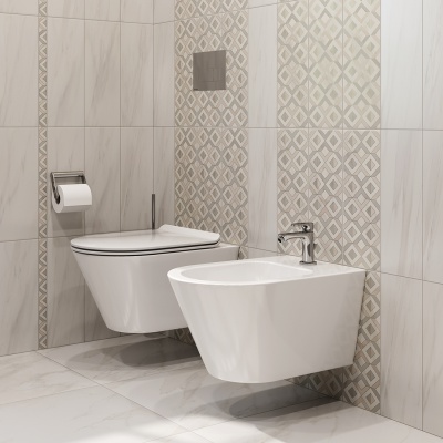 Биде Plaza Modern/Плаза Модерн подвесное, белый глянцевый Биде Plaza Modern/Плаза Модерн подвесное, белый глянцевый