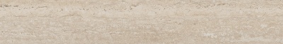 Плинтус Про Травертин бежевый светлый матовый обрезной 60x9,5x0,9