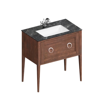 Тумба Plaza Classic/Плаза Классик напольная с ящиком 80, орех матовый Тумба Plaza Classic/Плаза Классик напольная с ящиком 80, орех матовый