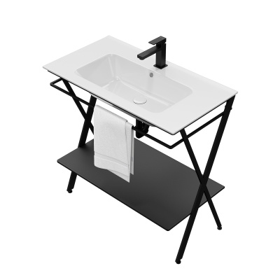 Металлическая структура Piano Next/Пиано Некст напольная 85, черная матовая