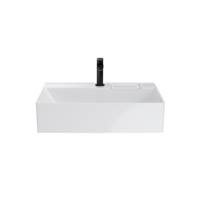 Раковина Logica/Лоджика мебельная с одним отверстием 60, белая глянцевая Раковина Logica/Лоджика мебельная с одним отверстием 60, белая глянцевая