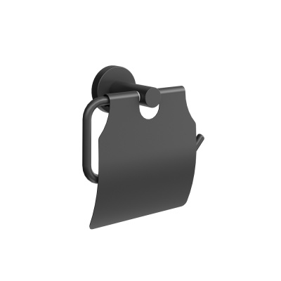 Держатель для туалетной бумаги Изола настенный, черный матовый