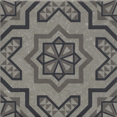 Декор Касабланка серый матовый 20x20x0,8