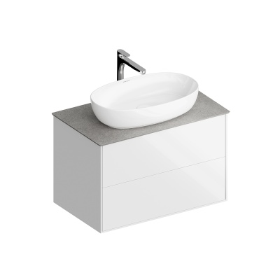 Тумба Plaza Modern/Плаза Модерн подвесная 80 белый 2 ящика Тумба Plaza Modern/Плаза Модерн подвесная 80 белый 2 ящика