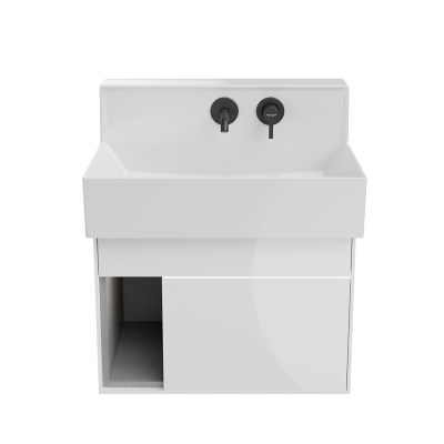 Тумба Logica M/Лоджика М подвесная 2 выдвижных ящика 65, белоснежный