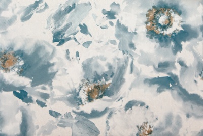 Обои виниловые на флизелиновой основе Легато мотив, голубой