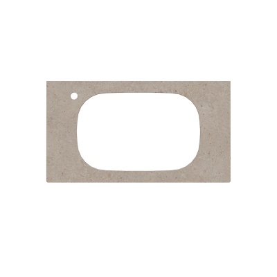 Столешница Magica/Маджика Риккарди 90 см, бежевая матовая