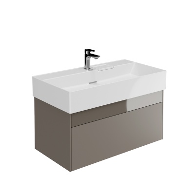 Тумба Logica/Лоджика подвесная 2 ящика 90 см, песчаный Тумба Logica/Лоджика подвесная 2 ящика 90 см, песчаный