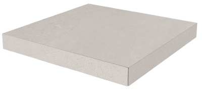 Ступень угловая клееная Про Матрикс белый 33x33x1,1