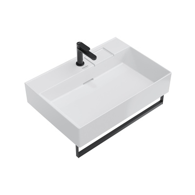 Раковина LOGICA мебельная\подвесная с одним отверстием 70, белая глянцевая