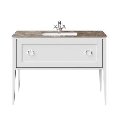 Тумба Plaza Classic/Плаза Классик напольная 1 ящик 120, белая матовая Тумба Plaza Classic/Плаза Классик напольная 1 ящик 120, белая матовая