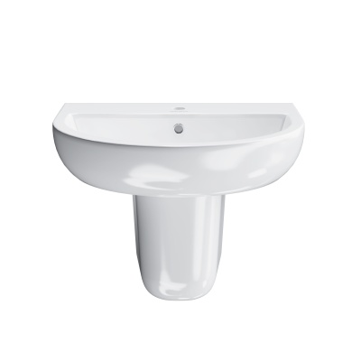 Полупьедестал Pro/Про подвесной, белый глянцевый Полупьедестал Pro/Про подвесной, белый глянцевый