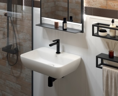 Раковина Plaza/Плаза подвесная 55, белая глянцевая Раковина Plaza/Плаза подвесная 55, белая глянцевая