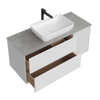 Тумба Plaza Modern/Плаза Модерн подвесная 120 белый 3 ящика Тумба Plaza Modern/Плаза Модерн подвесная 120 белый 3 ящика