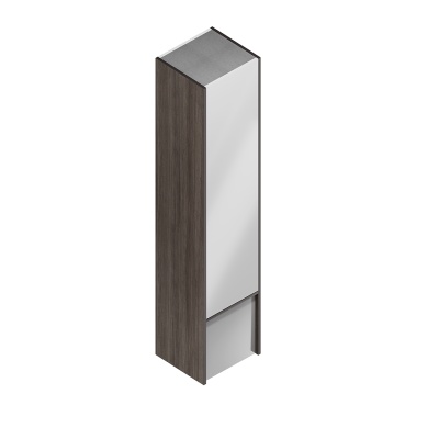 Пенал Modula/Модула подвесной 165 с дверцей и ящиком, арабика
