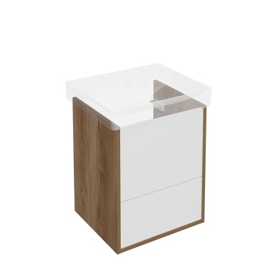 Тумба Pro/Про подвесная 2 ящика 50, вяз Тумба Pro/Про подвесная 2 ящика 50, вяз