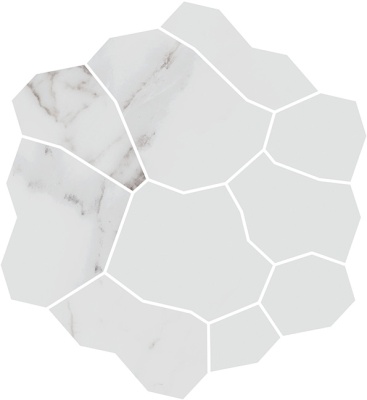 Декор Марсель наборный серый светлый матовый обрезной 31,5x34,2x0,9