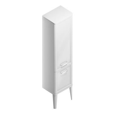 Пенал Pompei/Помпеи напольный\подвесной 150, белый глянцевый