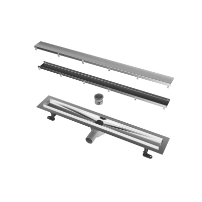 Душевой лоток double из нержавеющей стали, 75 см Душевой лоток double из нержавеющей стали, 75 см