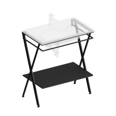 Металлическая структура Piano Next/Пиано Некст напольная 75, черная матовая