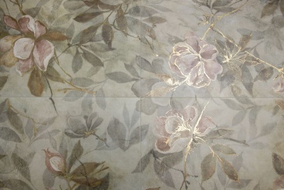 Панно Магнолия 1 матовый 60x120x0,9 из 4 частей (30х60)