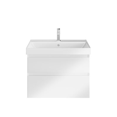 Тумба Cubo/Кубо подвесная с ящиками 70, белая глянцевая Тумба Cubo/Кубо подвесная с ящиками 70, белая глянцевая