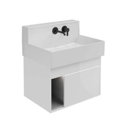 Тумба Logica M/Лоджика М подвесная 2 выдвижных ящика 65, белоснежный