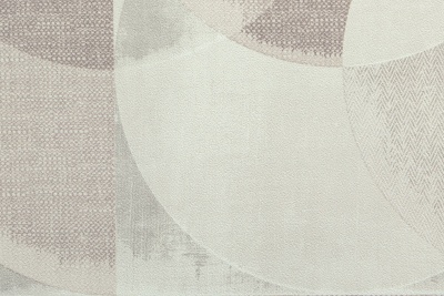 Обои виниловые на флизелиновой основе Шафран мотив, бежевый, круги