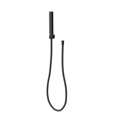 Ручной душ Futura/Футура с держателем для лейки и шлангом, без вывода для подачи воды, матовый черный Ручной душ Futura/Футура с держателем для лейки и шлангом, без вывода для подачи воды, матовый черный