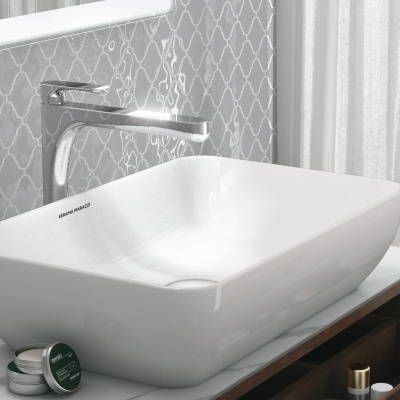 Смеситель для раковины Ole/Оле однорычажный высокий без донного клапана, хром глянец Смеситель для раковины Ole/Оле однорычажный высокий без донного клапана, хром глянец