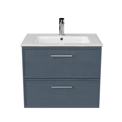 Тумба Piano Classic/Пиано Классик подвесная 65 см, 2 ящика, ясень синий матовый Тумба Piano Classic/Пиано Классик подвесная 65 см, 2 ящика, ясень синий матовый