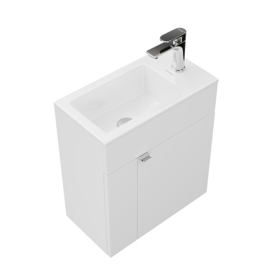 Тумба Lato/Лато подвесная 50 с дверцей, белый глянцевый