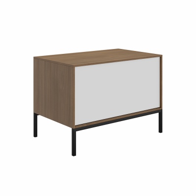 Ножка Atollo/Атолло 80 низкая металлическая, черная матовая