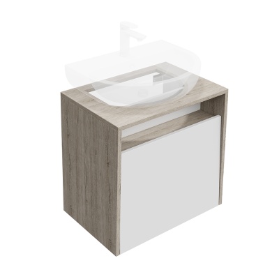 Тумба Pro/Про подвесная 1 ящик 60, белая глянцевая Тумба Pro/Про подвесная 1 ящик 60, белая глянцевая