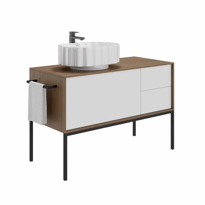 Раковина ARTBASIN Conchiglia/АртБейзин Конкилья накладная 50, белая глянцевая